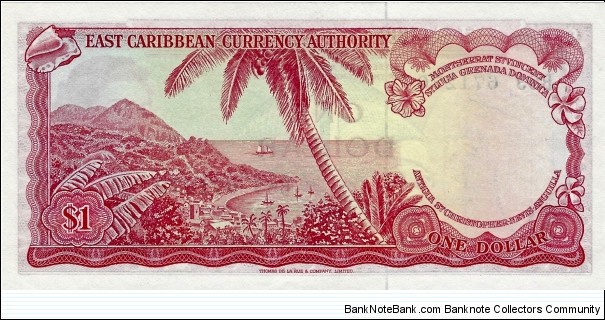 Banknote from East Caribbean St. year 1965