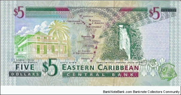 Banknote from East Caribbean St. year 2000