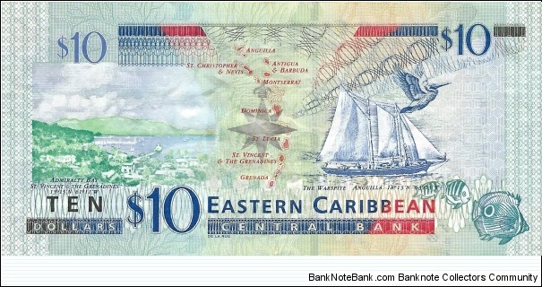 Banknote from East Caribbean St. year 2012