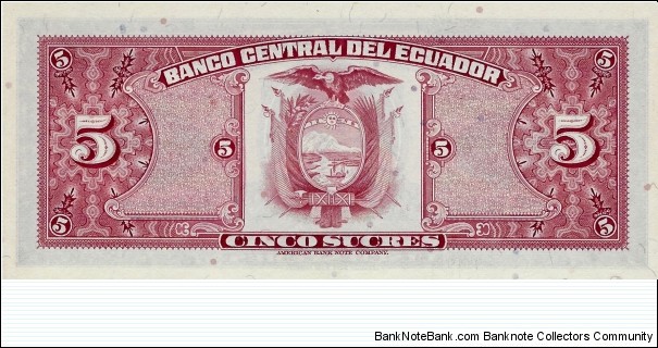 Banknote from Ecuador year 1982