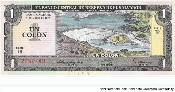 EL SALVADOR 1 Colon
 Banknote