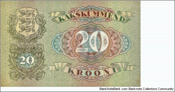 Banknote from Estonia year 1932