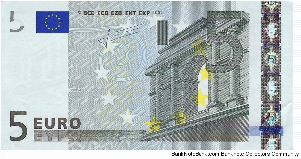 EUROPEAN UNION 5 Euro
 Banknote