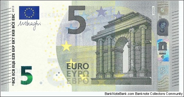 EUROPEAN UNION 5 Euro
2013 Banknote