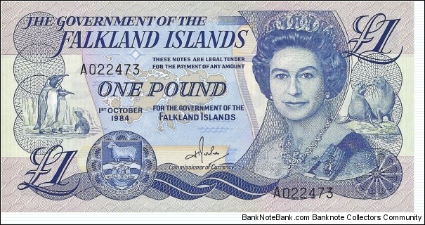 FALKLAND ISLANDS 1 Pound
 Banknote