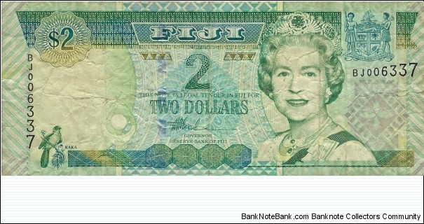 FIJI 2 Dollars
 Banknote