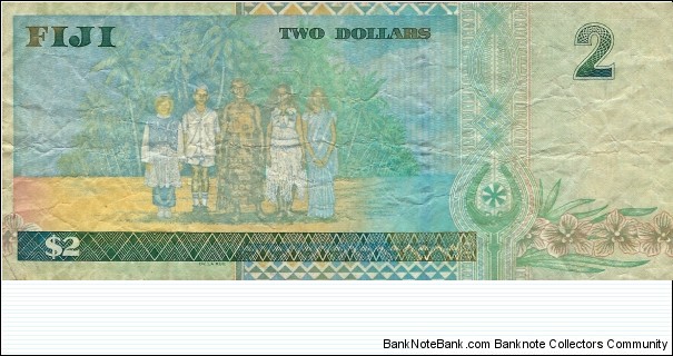 Banknote from Fiji year 2002