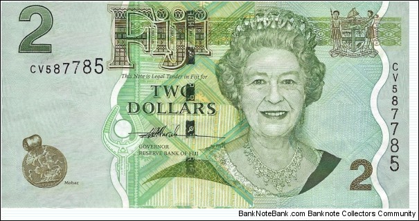 FIJI 2 Dollars
 Banknote
