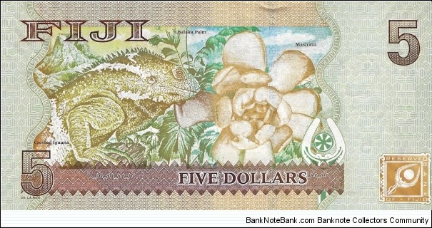 Banknote from Fiji year 2007