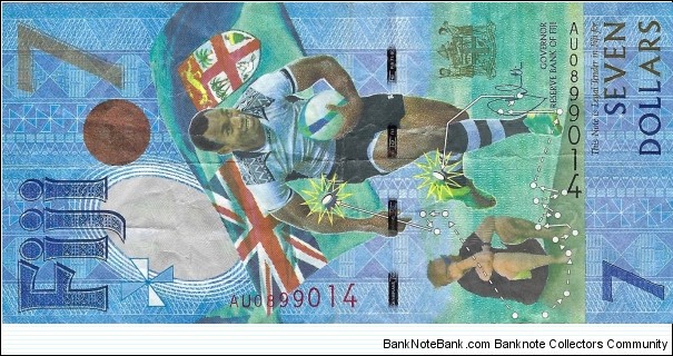 FIJI 7 Dollars Banknote