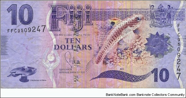 FIJI 10 Dollars
 Banknote