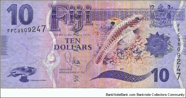 FIJI 10 Dollars
2012 Banknote