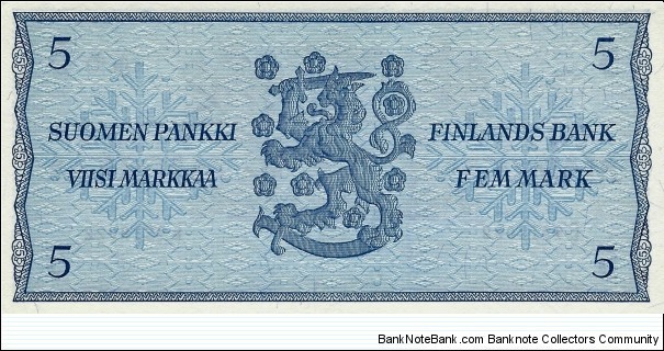 Banknote from Finland year 1963