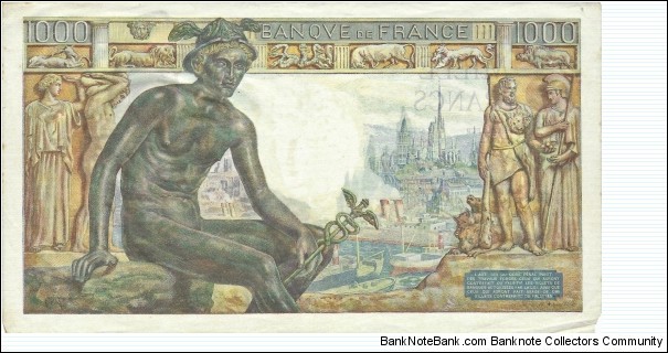 Banknote from France year 1942