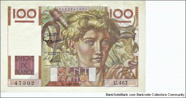 FRANCE 100 Francs
 Banknote