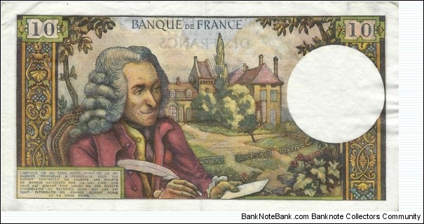 Banknote from France year 1966