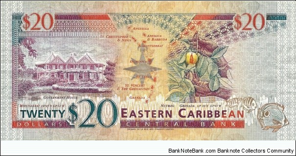 Banknote from East Caribbean St. year 1994