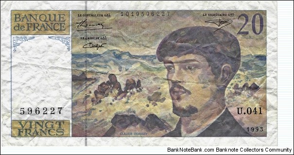 FRANCE 20 Francs
 Banknote
