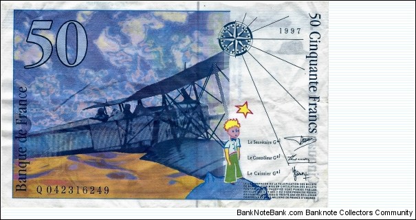 Banknote from France year 1997