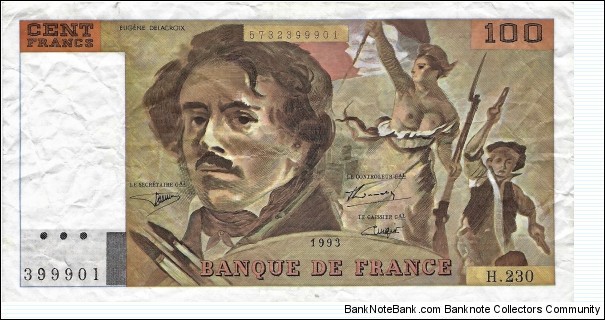 FRANCE 100 Francs
1993 Banknote