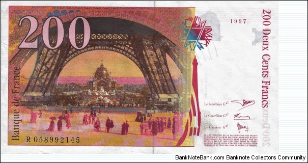 Banknote from France year 1997