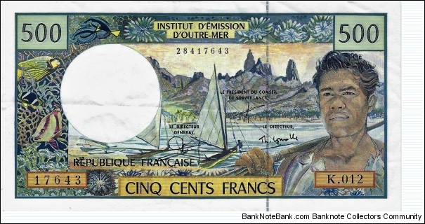 FRENCH PACIFIC TERRITORIES
500 Francs
2003
 Banknote