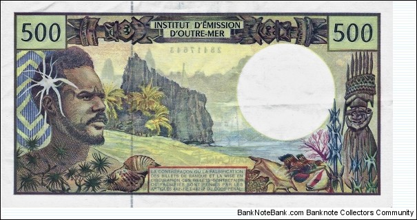 Banknote from French Polynesia year 2003