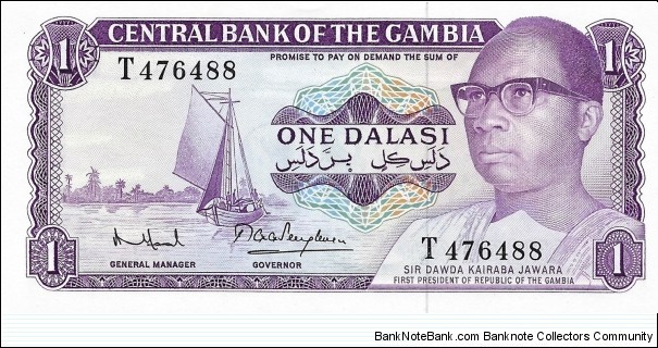 GAMBIA 1 Dalasi
1971 Banknote