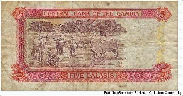 Banknote from Gambia year 2001