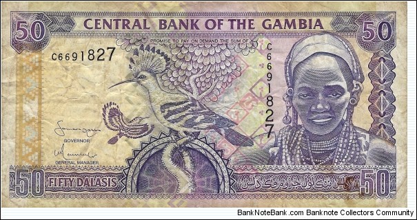 GAMBIA 50 Dalasis
2001 Banknote