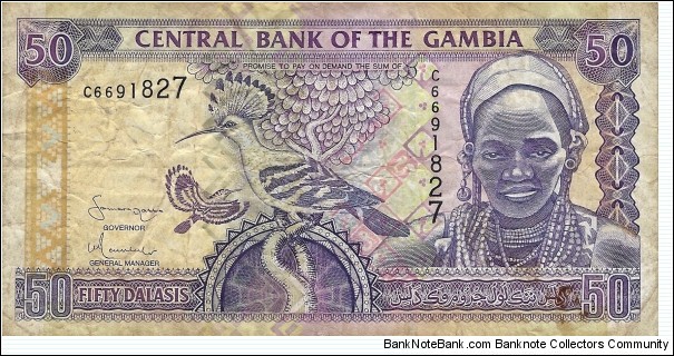 GAMBIA 50 Dalasis
 Banknote