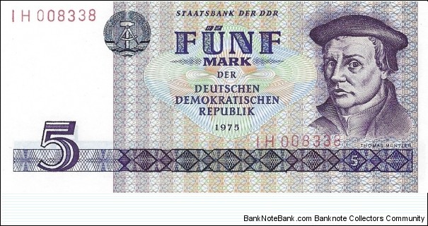 GERMAN DEMOCRATIC REPUBLIC
 Banknote