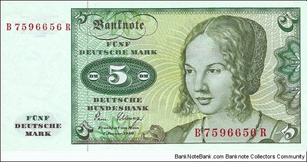 GERMANY
5 Deutsche Mark
 Banknote