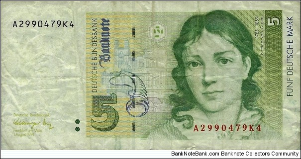 GERMANY
5 Deutsche Mark Banknote