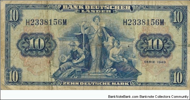 GERMANY
10 Deutsche Mark
 Banknote