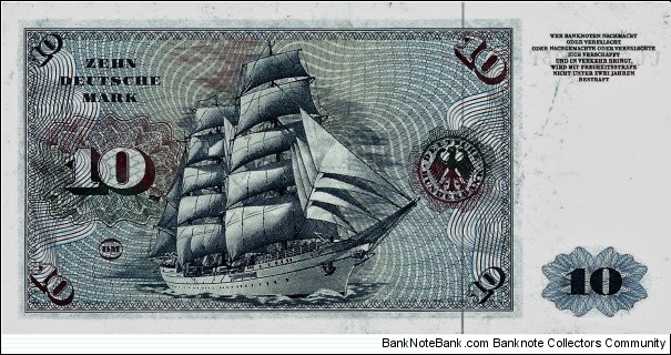 Banknote from Germany year 1977