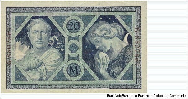 Banknote from Germany year 1915