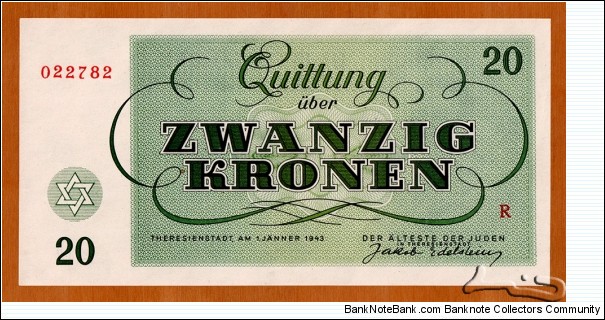 Banknote from Czech Republic year 1943