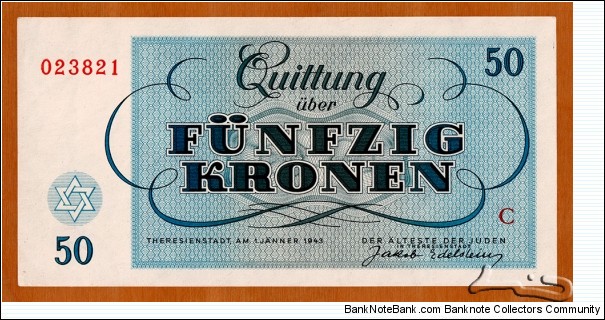 Banknote from Czech Republic year 1943