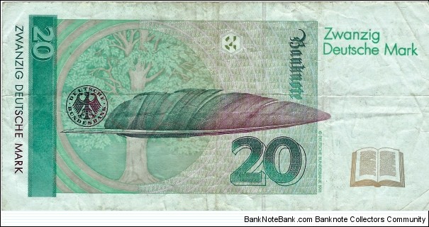 Banknote from Germany year 1991