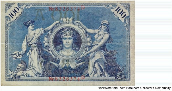 Banknote from Germany year 1908