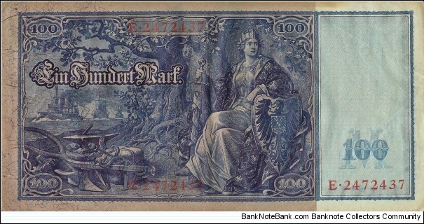 Banknote from Germany year 1910