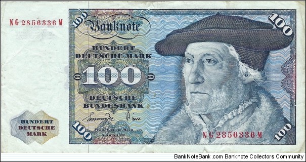 GERMANY
100 Deutsche Mark
 Banknote