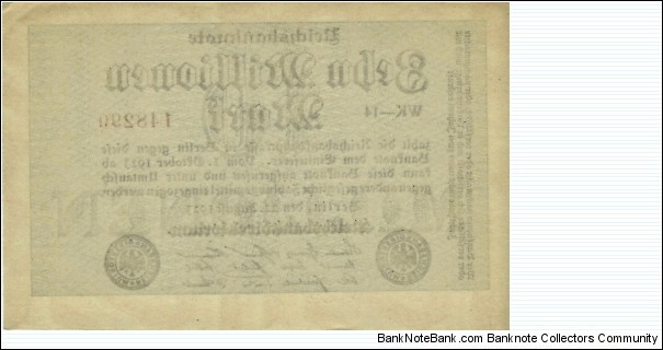 Banknote from Germany year 1923