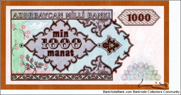 Banknote from Azerbaijan year 1993