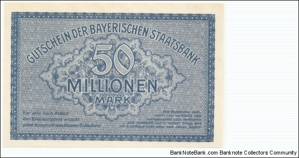 Banknote from Germany year 1923