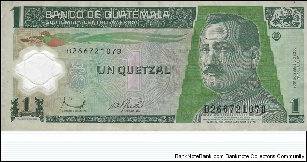 GUATEMALA 1 Quetzal
2006 Banknote