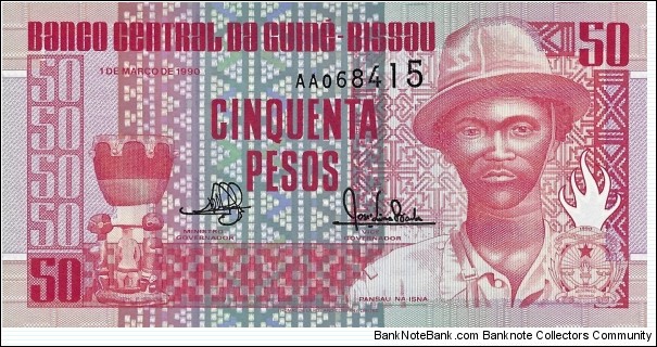 GUINEA-BISSAU 50 Pesos
1990 Banknote