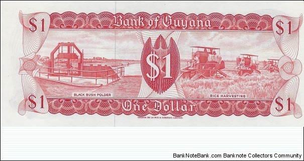 Banknote from Guyana year 1966