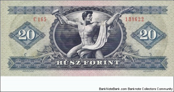 Banknote from Hungary year 1975